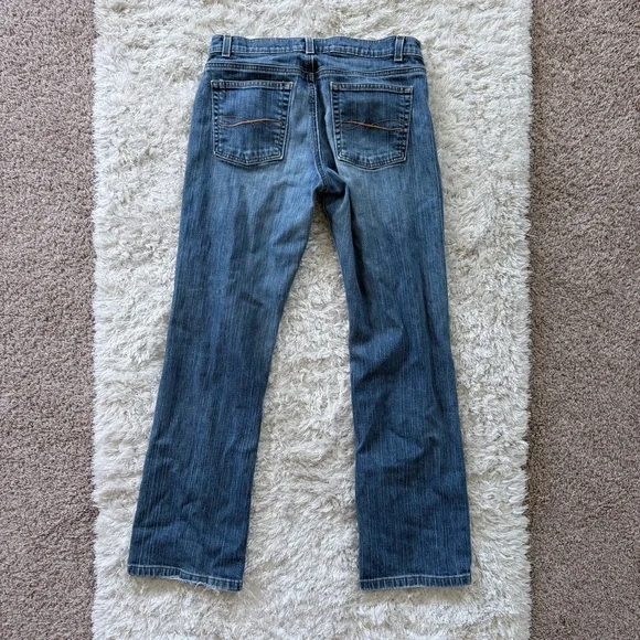 The Limited Midrise Bootcut Flared Jeans Size 8R Distressed Medium Wash - Picture 7 of 11